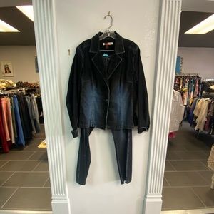 live a little Denim Jacket and Pants set